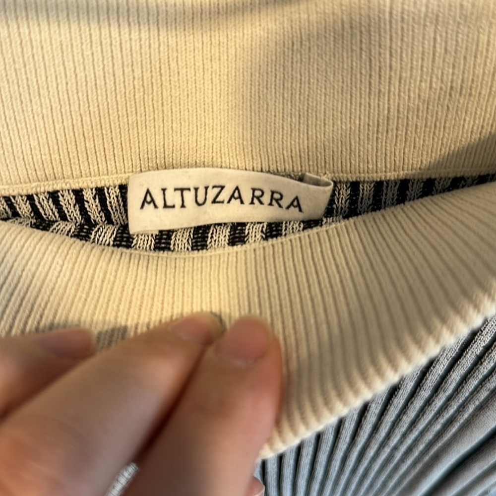 ALTUZARRA Spire Tasseled Ribbed Stretch-knit Skirt In Black Size Small - Picture 8 of 8
